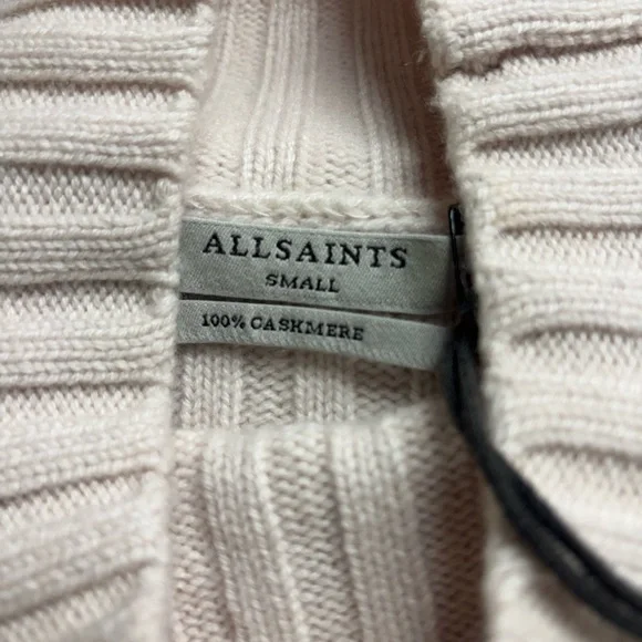 All Saints Cream Turtleneck Sweater - Picture 2 of 5